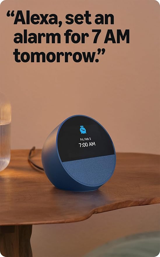 Echo Spot alarm command